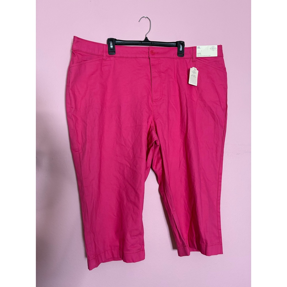 St. John's Bay Pink Capri Pants – Size 22W – NWT - Picture 5 of 5